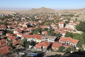 vista geral da cidade de sivrihisar em eskisehir, turquia foto
