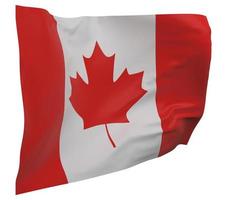bandeira canadense isolada foto
