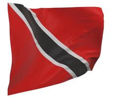 bandeira de trinidad e tobago isolada foto