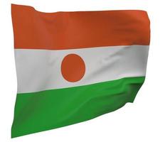 bandeira do niger isolada foto