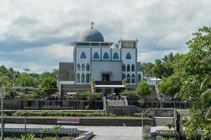 tasikmalaya, java ocidental, indonésia - 04 de junho de 2022. retrato da mesquita al-jabbar cikalong foto