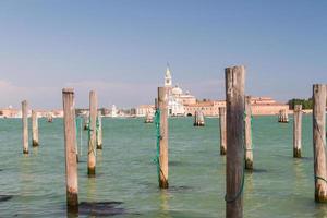 vista da ilha de san giorgio, veneza, itália foto