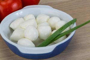 bolinhas de queijo mussarela foto