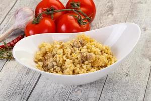 bulgur com carne foto