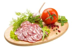 salame maduro fresco foto