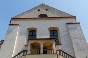 antiga sinagoga izaaka no distrito de kazimierz de cracóvia, polônia foto