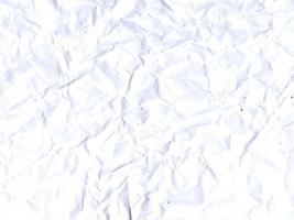 textura de foto de papel branco amassado
