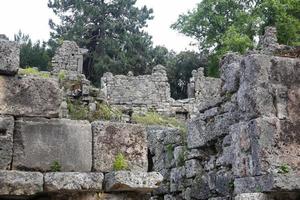 ruínas de phaselis na turquia foto