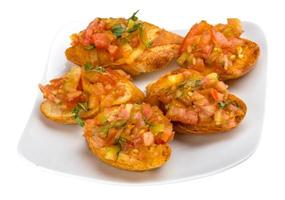 bruschetta com tomate foto