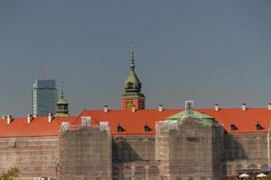 Varsóvia, Polónia. cidade velha - famoso castelo real. patrimônio mundial da unesco. foto