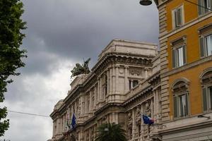 Roma, Itália. detalhes arquitetônicos típicos da cidade velha foto