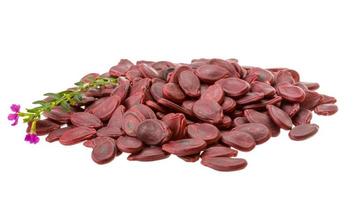 sementes de abóbora vermelhas foto