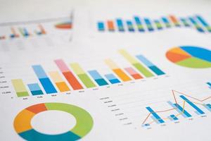 gráfico ou papel quadriculado. financeiro, conta, estatísticas e conceito de dados de negócios. foto