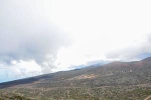 dia nublado no parque nacional el teide foto