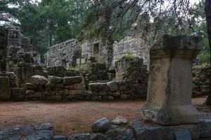 ruínas de phaselis na turquia foto