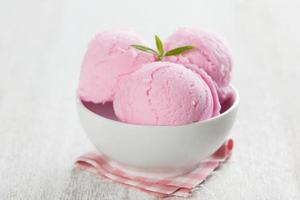 sorvete de morango