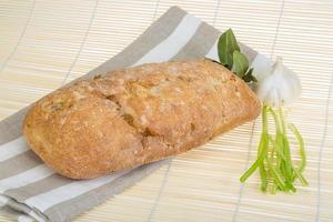 pão italiano ciabatta foto
