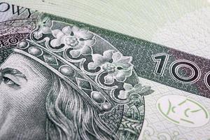 nota de banco 100 pln - zloty polonês