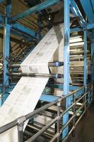 processo de produção de jornais foto