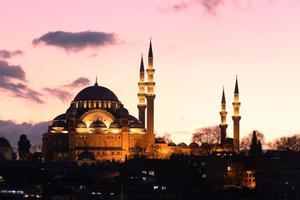 Mesquita Suleymaniye em Istambul, Turquia foto