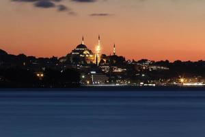 Mesquita Suleymaniye em Istambul, Turquia foto