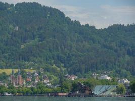 bregenz e lindau no lago de constância foto