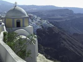 ilha de santorini na grécia foto