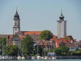 lindau e bregenz no lago de constância foto