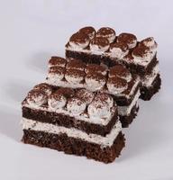 delicioso bolo de chocolate foto