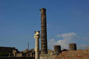 ruínas de pompéia, itália foto