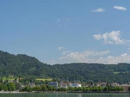 bregenz e lindau no lago de constância foto