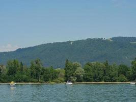 bregenz e lindau no lago de constância foto