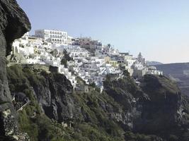 ilha de santorini na grécia foto