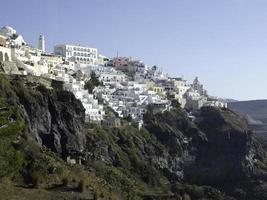 ilha de santorini na grécia foto