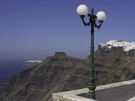 ilha de santorini na grécia foto