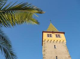 lindau e bregenz no lago de constância foto