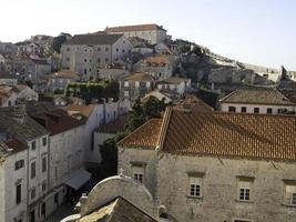 a cidade de dubrovnik na croácia foto