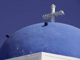 ilha de santorini na grécia foto