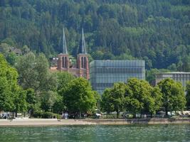 lindau e bregenz no lago de constância foto