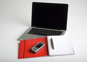 telefone, laptop e notebook vazio