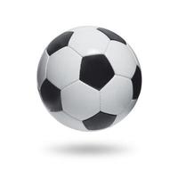 bola de futebol isolada em um fundo branco foto