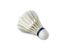 bola de badminton ou peteca isolada no fundo branco foto