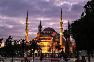mesquita azul sultanahmet em istambul, turquia foto