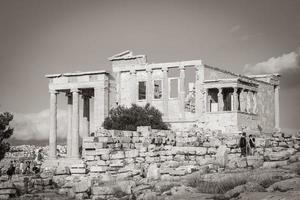 atenas attica grécia 2018 acrópole de atenas ruínas partenon grécias capital atenas na grécia. foto