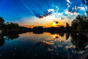 paisagens e estrelas do espaço da nuvem foto