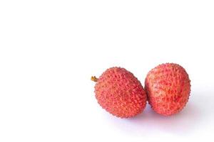 a fruta da lichia tailandesa é um doce azedo e delicioso foto