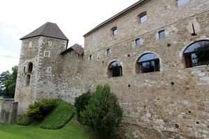 O castelo de ljubljana é uma fortaleza na capital eslovena ljubljana foto