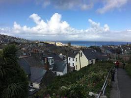 uma vista de st ives em cornwall foto