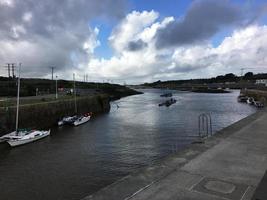 uma vista de st ives em cornwall foto