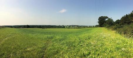 uma vista de whitchurch em shropshire de cinzas foto